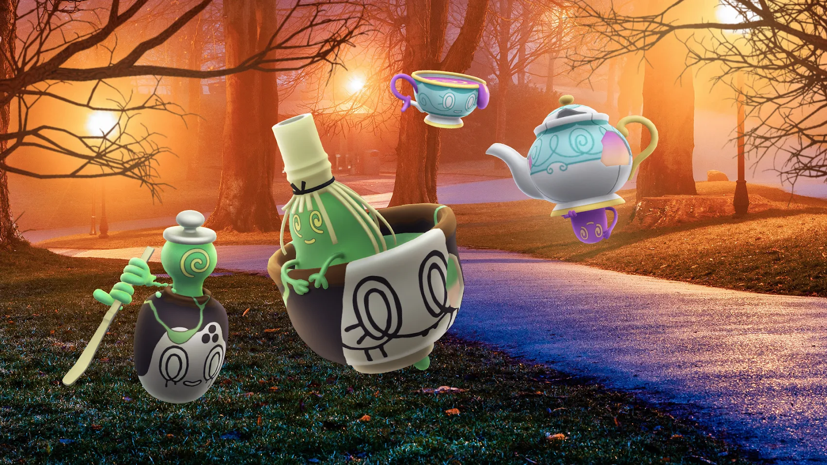 Pokémon GO Halloween 2025 Part 1: Poltchageist & Sinistcha Arrive for a Haunted Tea Party!